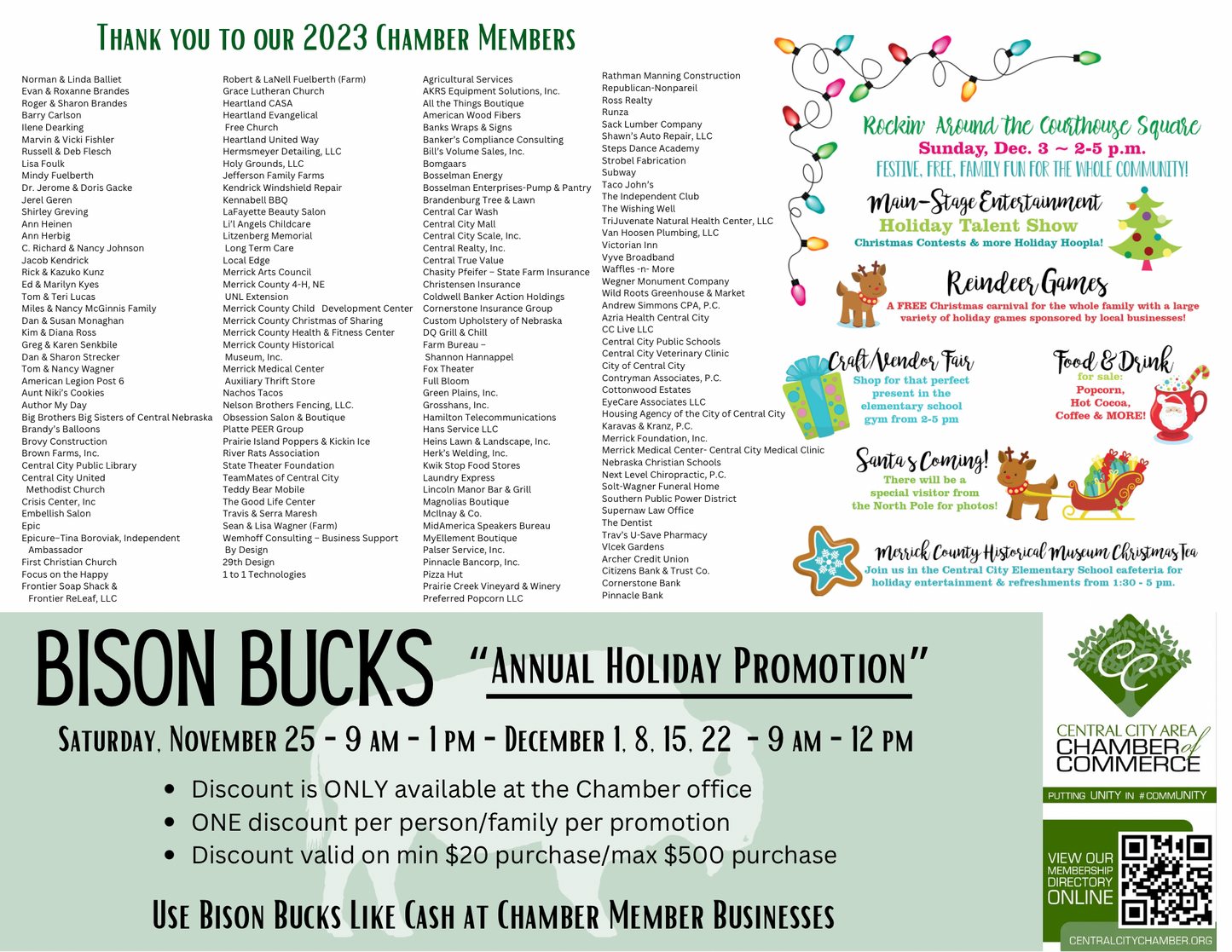 Hometown Holiday Events - November 24th - December 24th